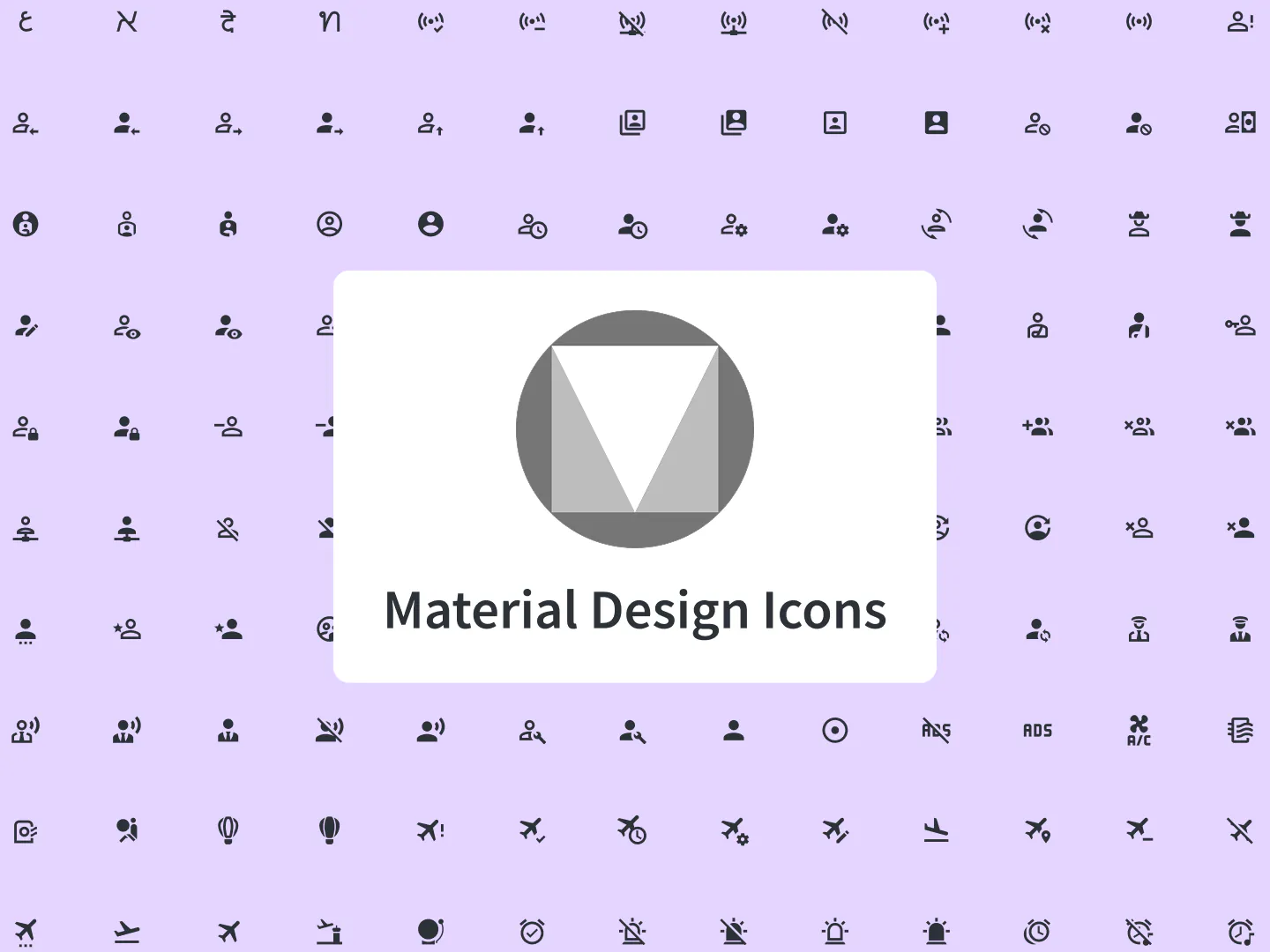 Material Icons Component - Material Design Icon Library with Theme ...